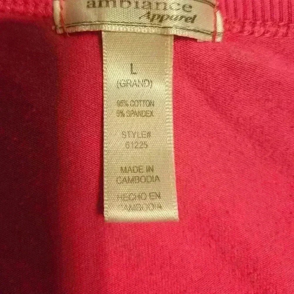 Ambiance Apparel Womens Pink Cropped Cardigan Top Size Large - Picture 3 of 8